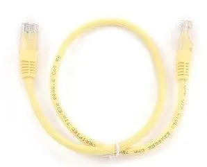 GEMBIRD PP12-0.25M/Y Gembird Mrezni kabl, CAT5e UTP Patch cord 0.25m yellow Slika 1