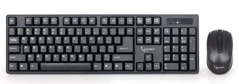 GEMBIRD KBS-W-01 Gembird 2.4 GHz Slim Bezicni mis + tastatura US layout black Slika 2