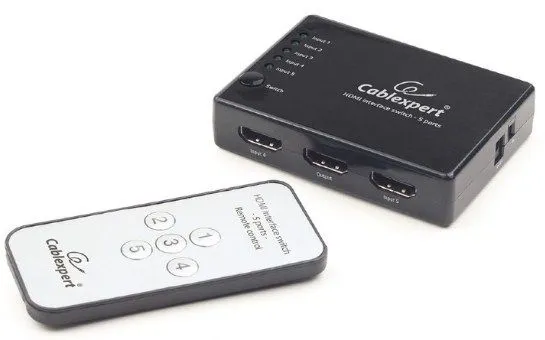 GEMBIRD DSW-HDMI-53 Gembird HDMI interface SWITCH, 5ports, remote