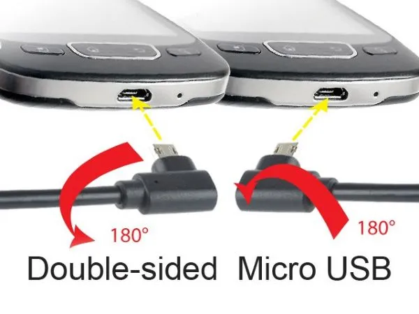 GEMBIRD CCB-USB2-AMmDM90-6 Gembird USB 2.0 AM to Double-sided right angle Micro-USB cable, 1.8M Slika 3