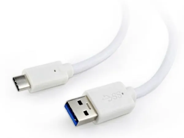 GEMBIRD CCP-USB3-AMCM-6-W USB 3.0 AM to Type-C cable (AM/CM), 1.8 m, white Slika 1