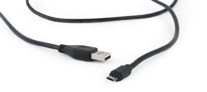 GEMBIRD CC-USB2-AMmDM-6 Gembird USB 2.0 AM to Double-sided Micro-USB cable, black, 1,8m Slika 2