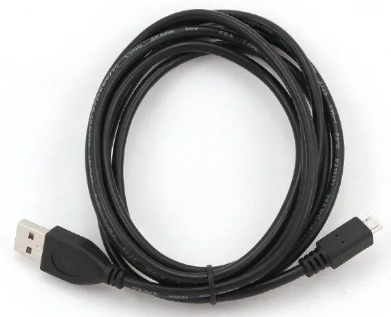 GEMBIRD CCP-mUSB2-AMBM-1M Gembird USB 2.0 A-plug to Micro usb B-plug DATA cable 1M Black Slika 1