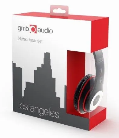 GEMBIRD MHS-LAX-B Gembird Stereo slusalice sa mikrofonom Los Angeles black (1x3,5mm) Slika 3