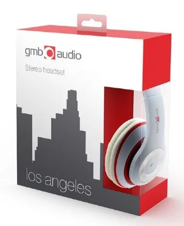 GEMBIRD MHS-LAX-W Gembird Stereo slusalice sa mikrofonom Los Angeles white (1x3,5mm) Slika 3