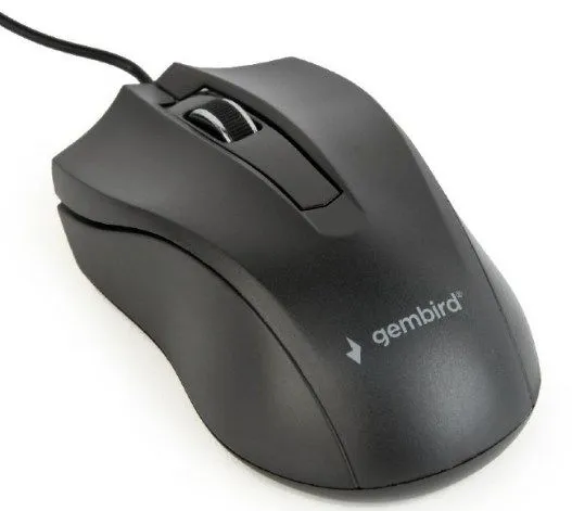 GEMBIRD MUS-3B-01 Gembird Opticki mis 1000Dpi 3-button black 116mm USB Slika 1