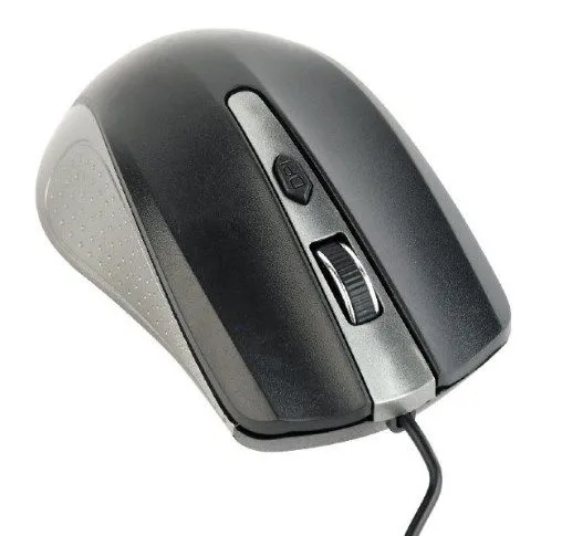 MUS-4B-01-GB Gembird Opticki mis 800-1200Dpi 4-button spacegrey/black 99mm  USB kabl 1,35m FO Slika 2