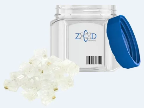 VEGA TK/100 - Telefonski konektor, 6/6, pakovanje 100 komada Slika 1