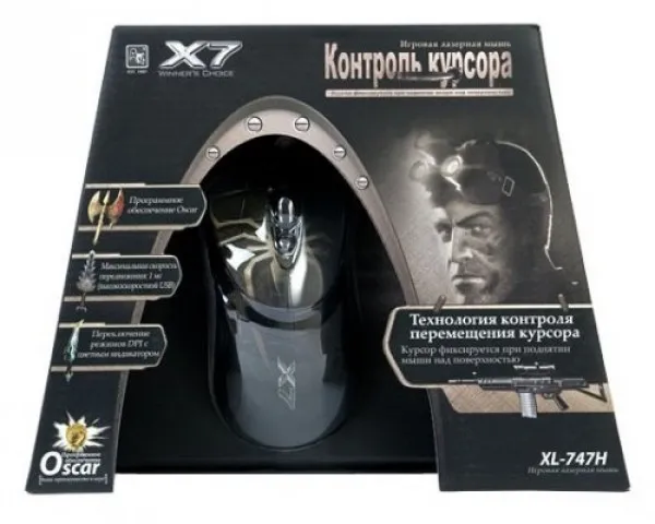 A4 TECH A4-XL-747H A4Tech Gejmerski anti vibrate LASERSKI mis 1000Hz/100-3600Dpi, sa tegovima, USB 123mm Slika 3