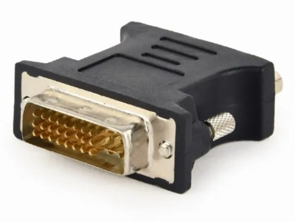 GEMBIRD A-DVI-VGA-BK Gembird Adapter DVI-I 24+5-pin male to VGA 15-pin HD (3 rows) female, black DVI-I Slika 2