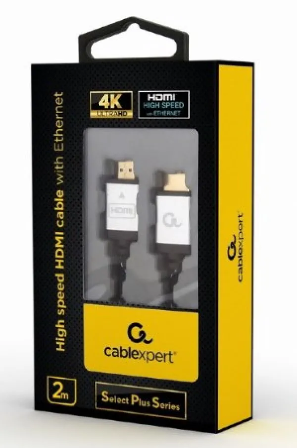 CCB-HDMIL-2M Gembird HDMI kabl, High speed,ethernet support 3D/4K TV Select Plus Series blister 2m A Slika 2