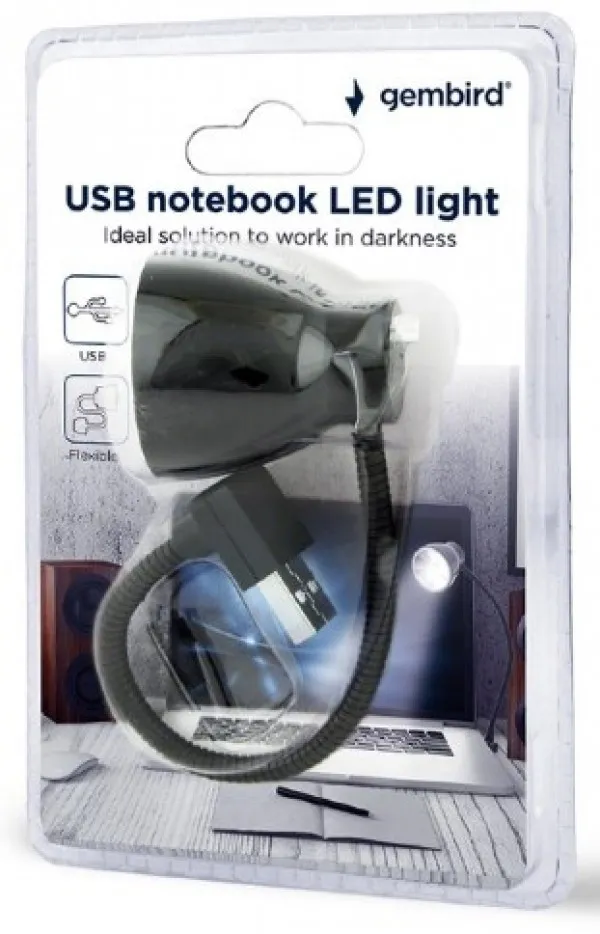 GEMBIRD NL-02 Gembird USB notebook LED light, black Slika 4