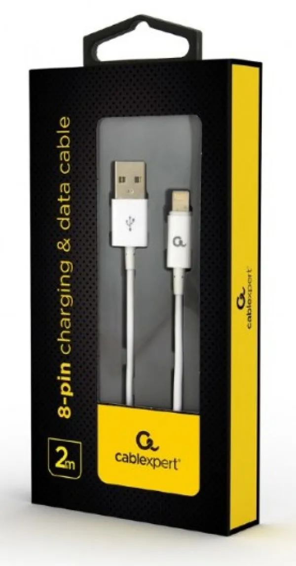 GEMBIRD CC-USB2P-AMLM-2M-W Gembird 8-pin charging and data cable, 2m, white Slika 2