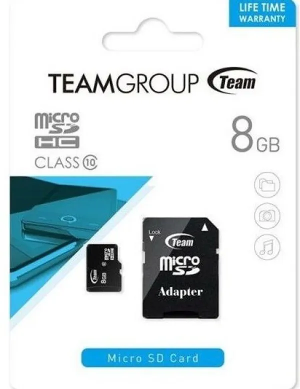 TEAM GROUP TeamGroup MICRO SDHC 8GB CLASS 10+SD Adapter TUSDH8GCL1003 Slika 1