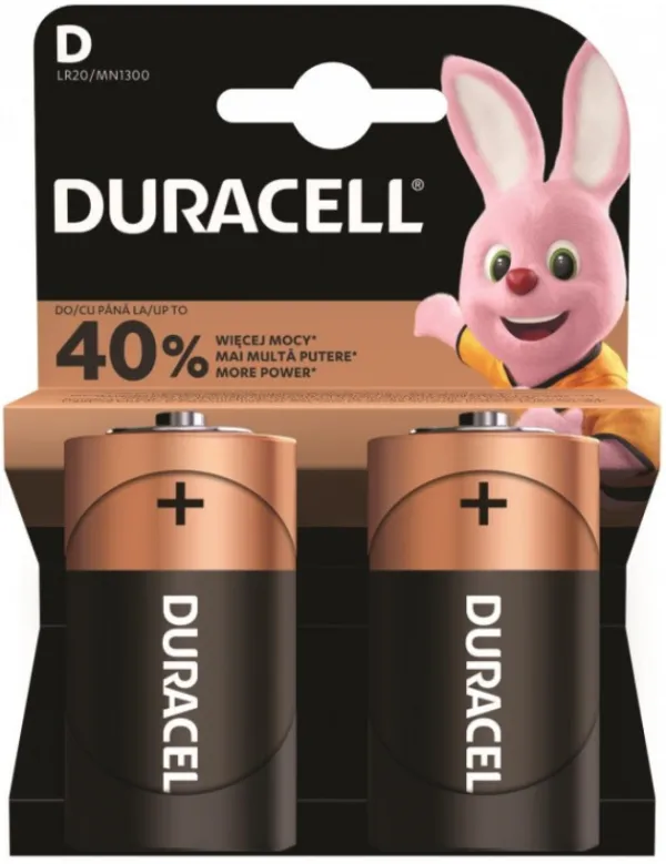 DURACELL Duracell Tip D 1.5V LR20 MN1300, PAK2 CK, ALKALNE baterije - najdeblje Slika 1