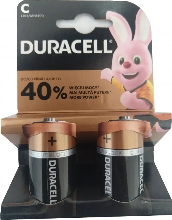 DURACELL Duracell Tip C 1.5V LR14 MN1400, PAK2 CK, ALKALNE baterije Slika 1