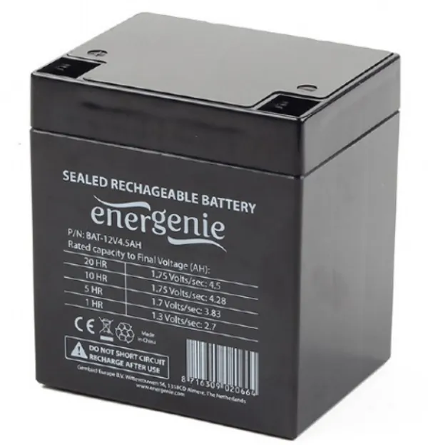 GEMBIRD BAT-12V4.5AH Gembird Punjiva baterija 12V 4.5AH 89x70x100 mm Slika 1