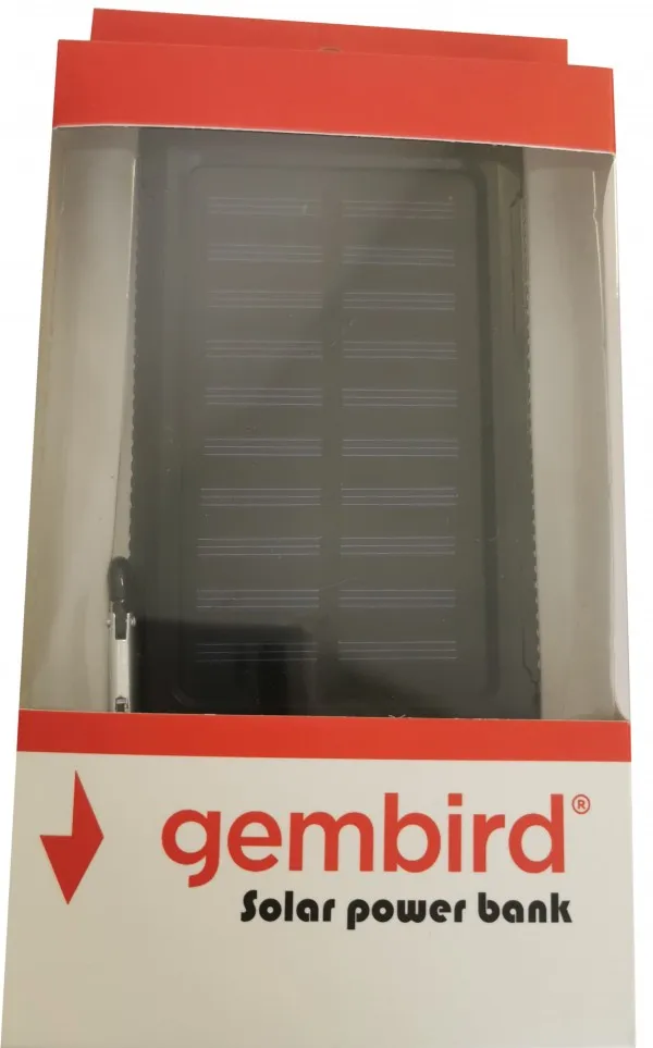 GEMBIRD HRD-T12 ** Gembird solar power bank 12000mAh 2xUSB, LED, kompas (959)- Slika 4