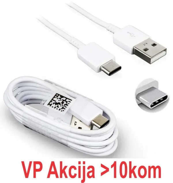 GEMBIRD CCP-USB2-AMCM-1M** Gembird USB 2.0 AM to Type-C cable (AM/CM), QC3.0, 1m WHITE (87) Slika 1