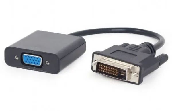 GEMBIRD A-DVID-VGAF-01 Gembird DVI-D to VGA adapter cable 24+1, black A - Image 1