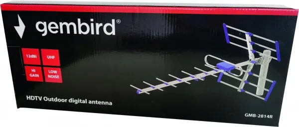 GEMBIRD GMB-2814R ** Gembird Antena digital HDTV Loga UHF, F-Konektor, 84cm, dobit 12dB aluminium(kutija)737 Slika 3