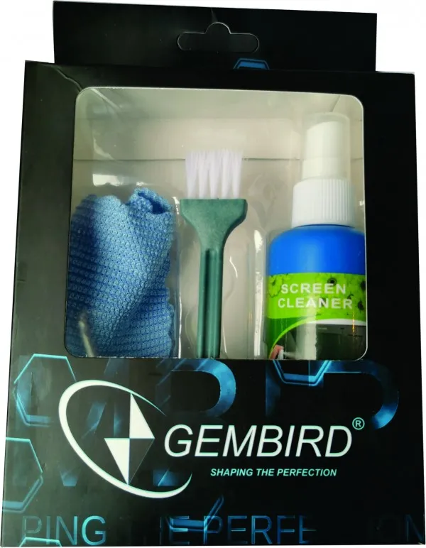 GEMBIRD CK-LCD-005 * Gembird Cleaning set 3 in 1, fluid 100ml + brush + towel, set za ciscenje(99) Slika 2