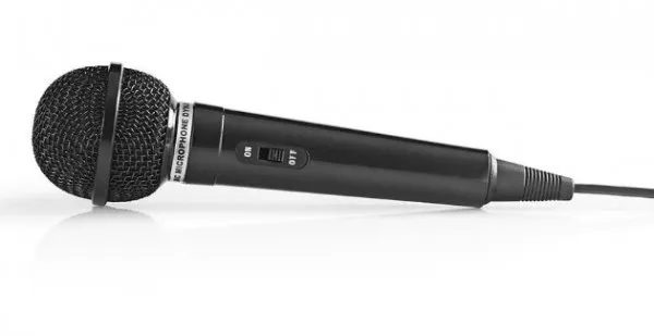 NEDIS MPWD01BK Karaoke mikrofon, 6.35mm -75dB+/-3dB, Sensitivity, 80Hz-12kHz, 5.0m Slika 2