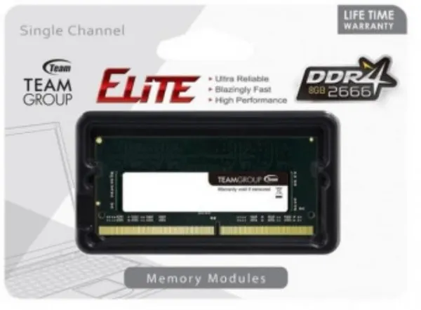 TEAM GROUP TeamGroup * DDR4 TEAM ELITE SO-DIMM 8GB 2666MHz 1.2V 19-19-19-43 TED48G2666C19-S01 (1596) Slika 2