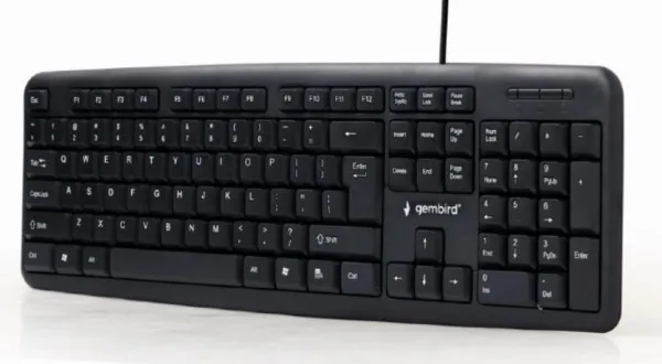 GEMBIRD KB-U-103 ** Gembird Standardna tastatura US layout black USB A (303) Slika 5