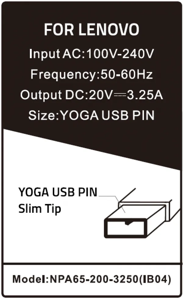 GEMBIRD NPA65-200-3250 (IB04) ** Gembird punjac za laptop 65W-20V-3.25A, USB PIN Yellow (856 Alt=IB08) Slika 4