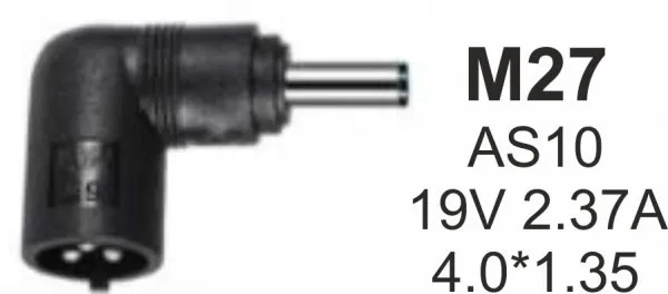 GEMBIRD NPC-AS10 (M27) Gembird konektor za punjac 45W-19V-2.37A, 4.0x1.35mm- Slika 1