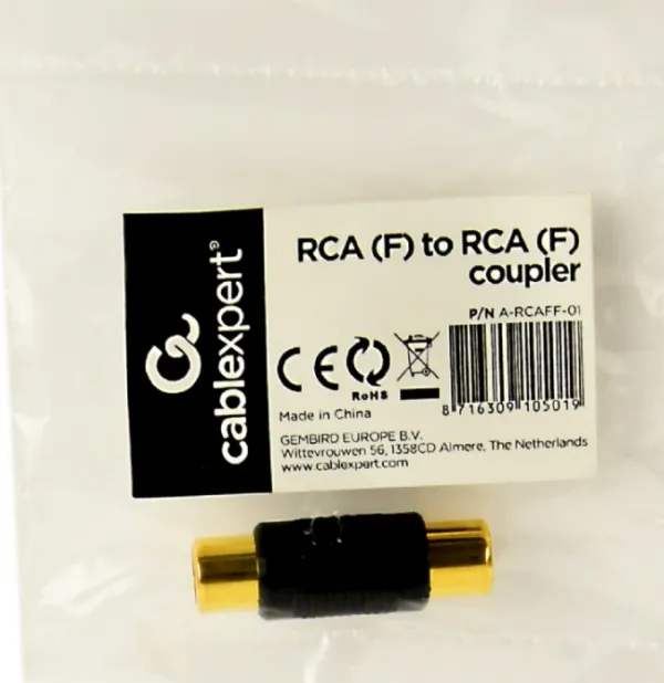 GEMBIRD A-RCAFF-01 Gembird RCA (F) na RCA (F) coupler, zensko-zenski Slika 2