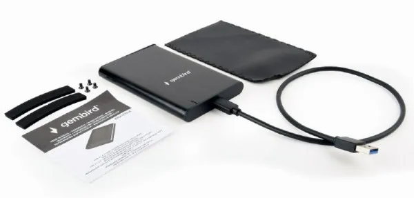 GEMBIRD EE2-U3S-6 Gembird USB 3.1 Externo kuciste za 2.5 SATA hard diskove, Type-C, bruseni aluminium,crno A Slika 4