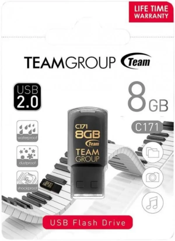 TEAM GROUP TeamGroup 8GB C171 USB 2.0 BLACK TC1718GB01- Slika 2