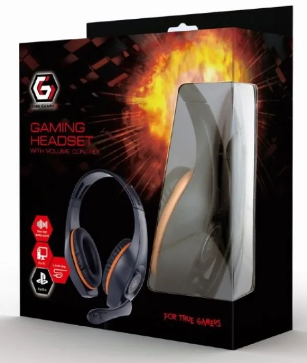 GHS-05-O Gembird Stereo gejmerske slusalice sa mikrofonom+volume kontrolom 3.5mm ORANGE Slika 3