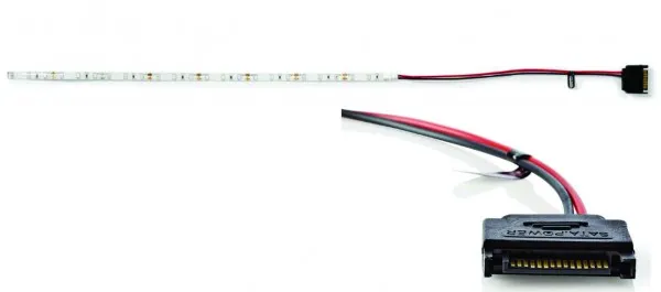 NEDIS GCLD04BU LED traka, SATA konektor, plava, 40cm Slika 3