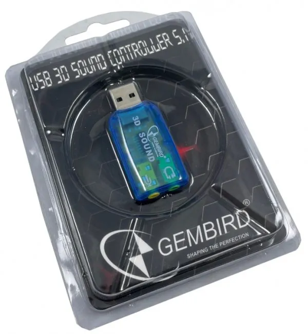 GEMBIRD CMP-SOUNDUSB13 ** Gembird USB 5.1 3D zvucna karta, zamenjuje audio kontrolor u PC (SC-USB-01) (223) Slika 2