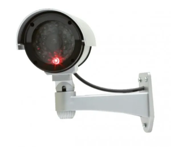 Lazna kamera srebrna HSK110 Outdoor dummy security camera IMITACIJA KAMERE Slika 2