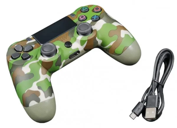 GEMBIRD JPD-Wireless-Thrillershock PC/PS4 CAMO GREEN Gembird Bezicni gamepad sa dvostrukom vibracijom Slika 2