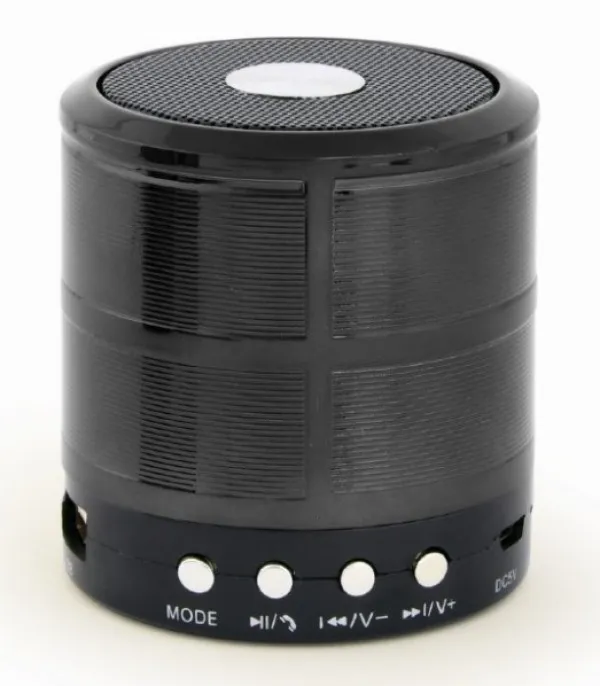 GEMBIRD SPK-BT-08-BK Gembird Portable Bluetooth speaker +handsfree 3W, FM, microSD, AUX, black Slika 1