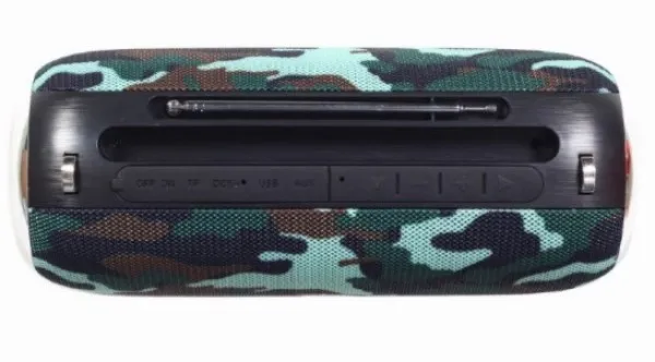 GEMBIRD SPK-BT-17-CM Gembird Portable Bluetooth speaker +handsfree 2x5W, FM, USB, SD, AUX + antena camo - Image 4