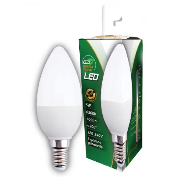 Led sijalica  Lumax ECO LUME14-5W 3000k toplo bela Slika 1