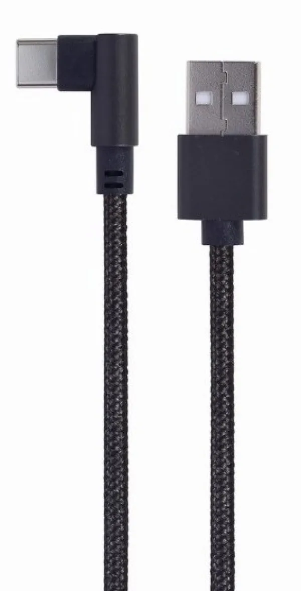 GEMBIRD CC-USB2-AMCML-0.2M Gembird pod uglom USB Type-C kabl za punjenje i prenos podataka, 0.2 m, black