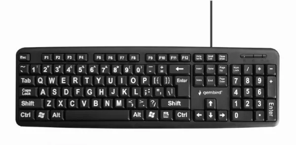 GEMBIRD KB-US-103 Standardna tastatura sa VELIKIM slovima US Slika 1