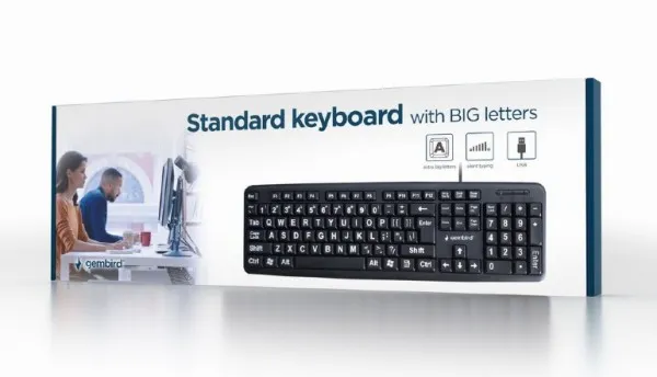 GEMBIRD KB-US-103 Standardna tastatura sa VELIKIM slovima US Slika 2