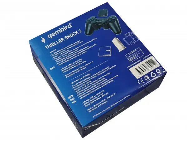 GEMBIRD JPD-THRILLERSHOCK 3 ** Gembird Bezicni gamepad sa dvostrukom vibracijom, PS2 / PS3 / PC (737) Slika 3