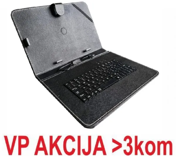 GEMBIRD TA-PCK10-BLACK ** Gembird US Tastatura za 10 Tablet PC sa futrolom, sa micro USB konektorom (639) Slika 1