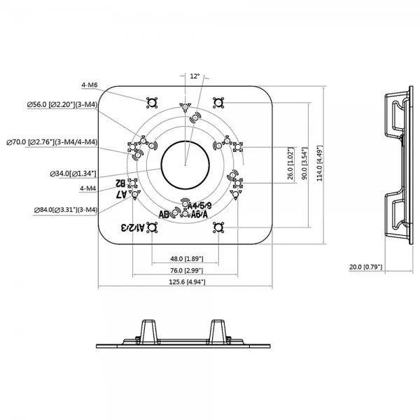 Dahua nosac PFA152-E Nosac stubni Slika 3