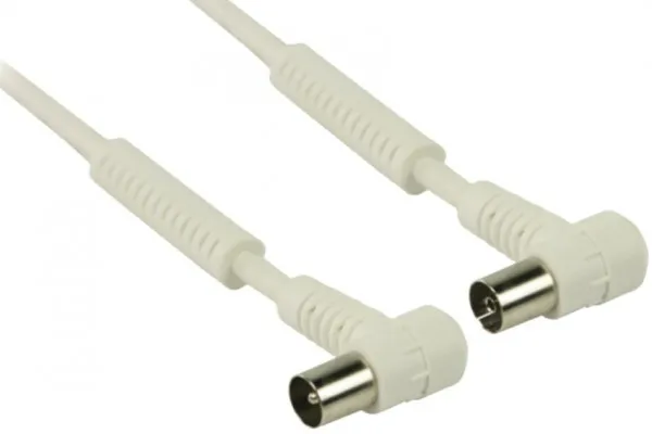 NEDIS x-VLSP40120W200 Antenski koaksijalni kabl musko-zenski, 120dB, konektori pod uglom, 20m Beli Slika 2