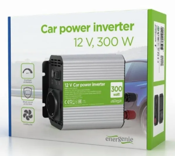 GEMBIRD EG-PWC300-01 Gembird 12V Auto inverter DC/AC 300W+USB port Slika 4